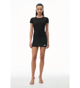 Alexander Wang Crewneck Mini Dress Black Size 6 for rent on The Volte - image 1