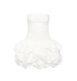 Aje Violette Bubble Hem Mini Dress in Ivory Size AU 10 for rent on The Volte - image 5