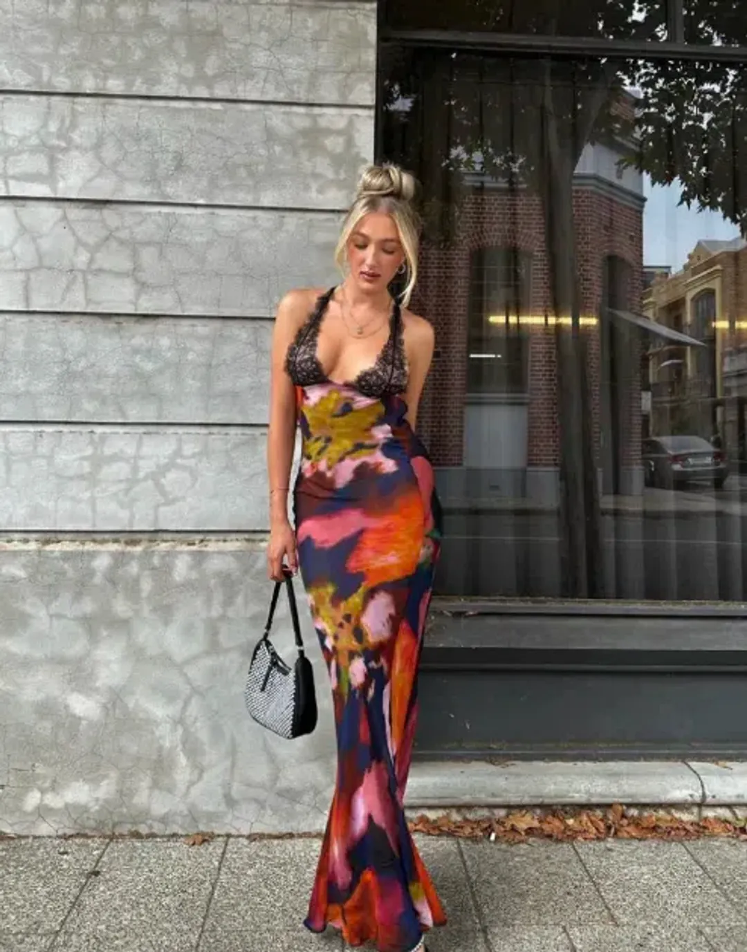 Rat & Boa Paola Floral Slip Dress Multi Size XS / AU 6 for rent on The Volte - main image