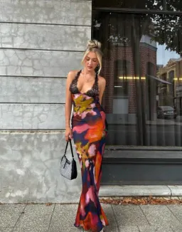 Rat & Boa Paola Floral Slip Dress Multi Size XS / AU 6 for rent on The Volte - image 3