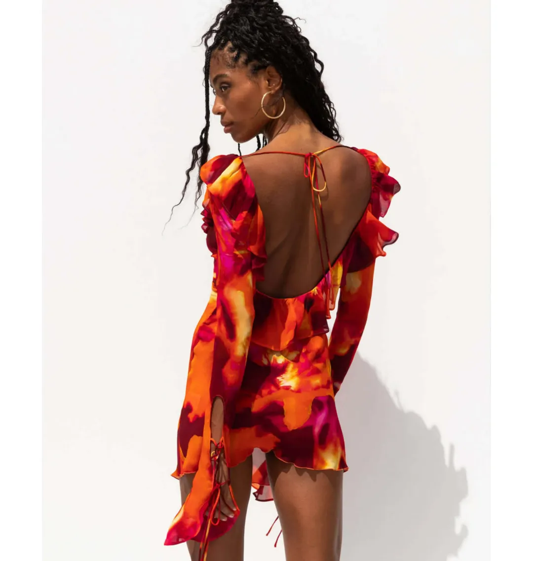 Rat & Boa Dali Dress in Multi Size XS / AU 6 for rent on The Volte - main image