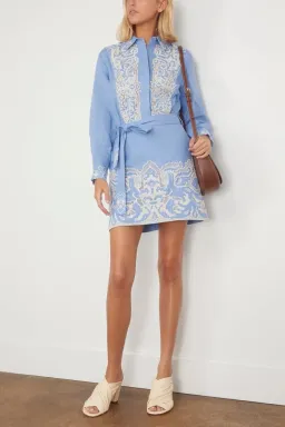 Alemais Arion Mini Dress Cornflower Blue Size AU 10 for rent on The Volte - image 6