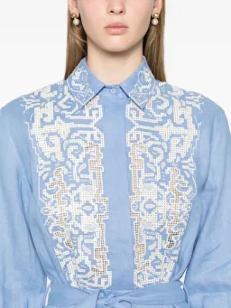 Alemais Arion Mini Dress Cornflower Blue Size AU 10 for rent on The Volte - image 3