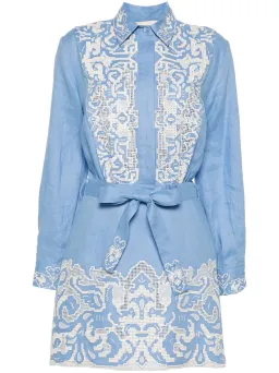 Alemais Arion Mini Dress Cornflower Blue Size AU 10 for rent on The Volte - image 8