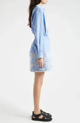 Alemais Arion Mini Dress Cornflower Blue Size AU 10 for rent on The Volte - image 16