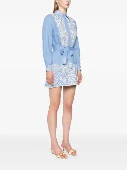 Alemais Arion Mini Dress Cornflower Blue Size AU 10 for rent on The Volte - image 2