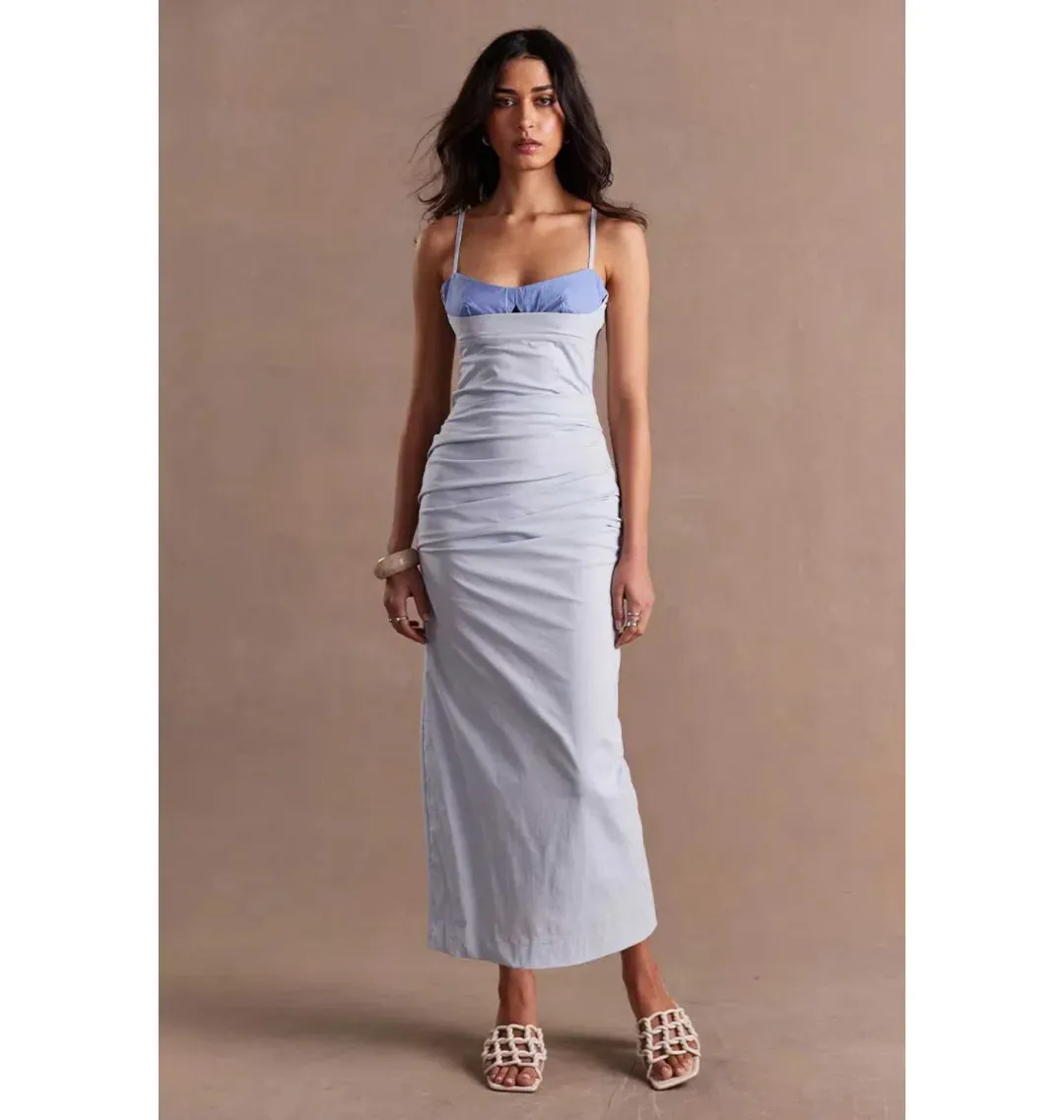Sovere Beguile Midi Dress Moody Blue Size Small / AU 8 for rent on The Volte - main image