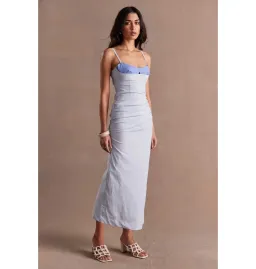 Sovere Beguile Midi Dress Moody Blue Size Small / AU 8 for rent on The Volte - image 2