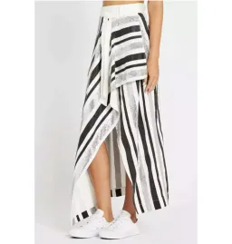 Sass and Bide The Front Row Maxi Skirt Black/Silver Size AU 6 for rent on The Volte - image 2
