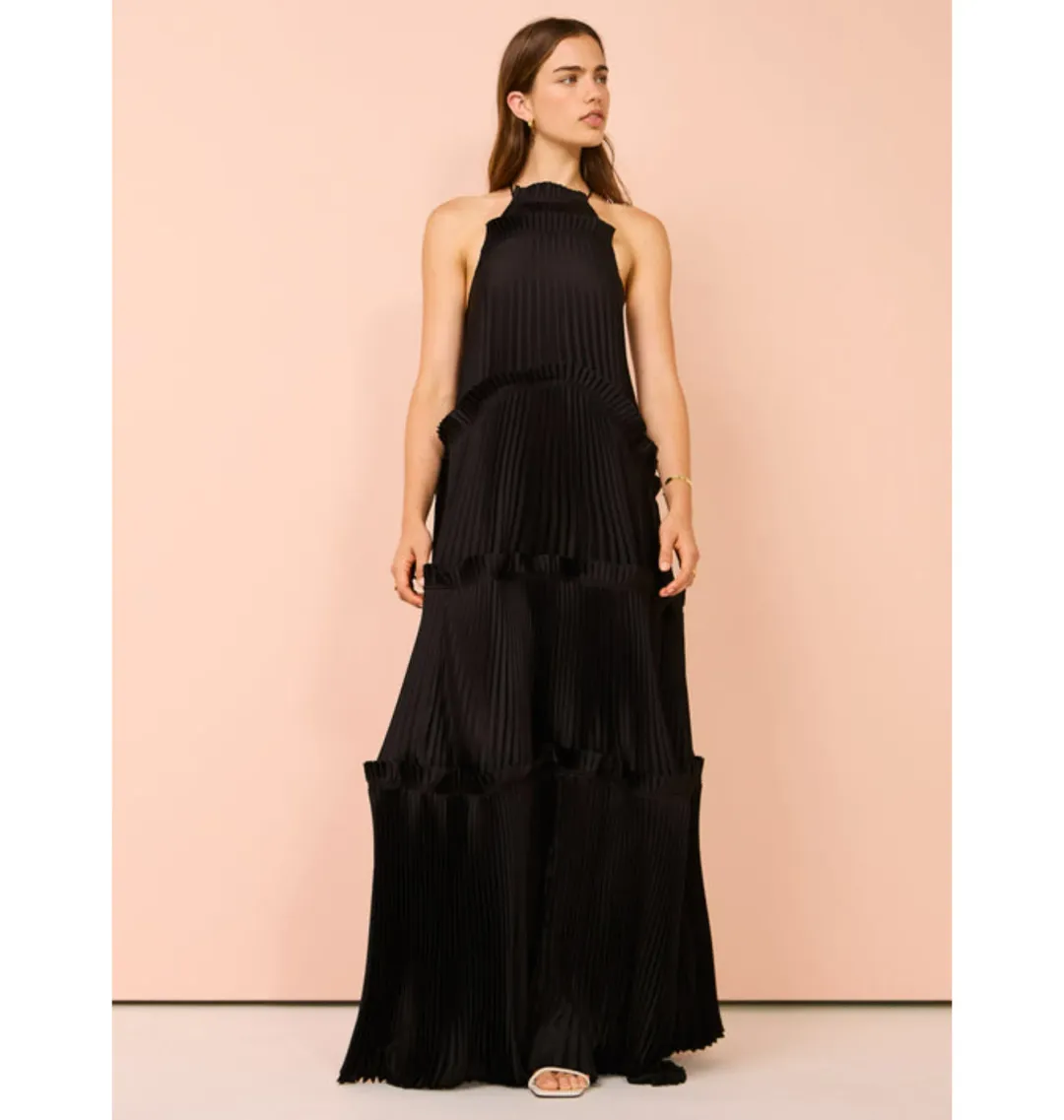 Acler Bassett Gown in Black Size AU 8 for rent on The Volte - main image