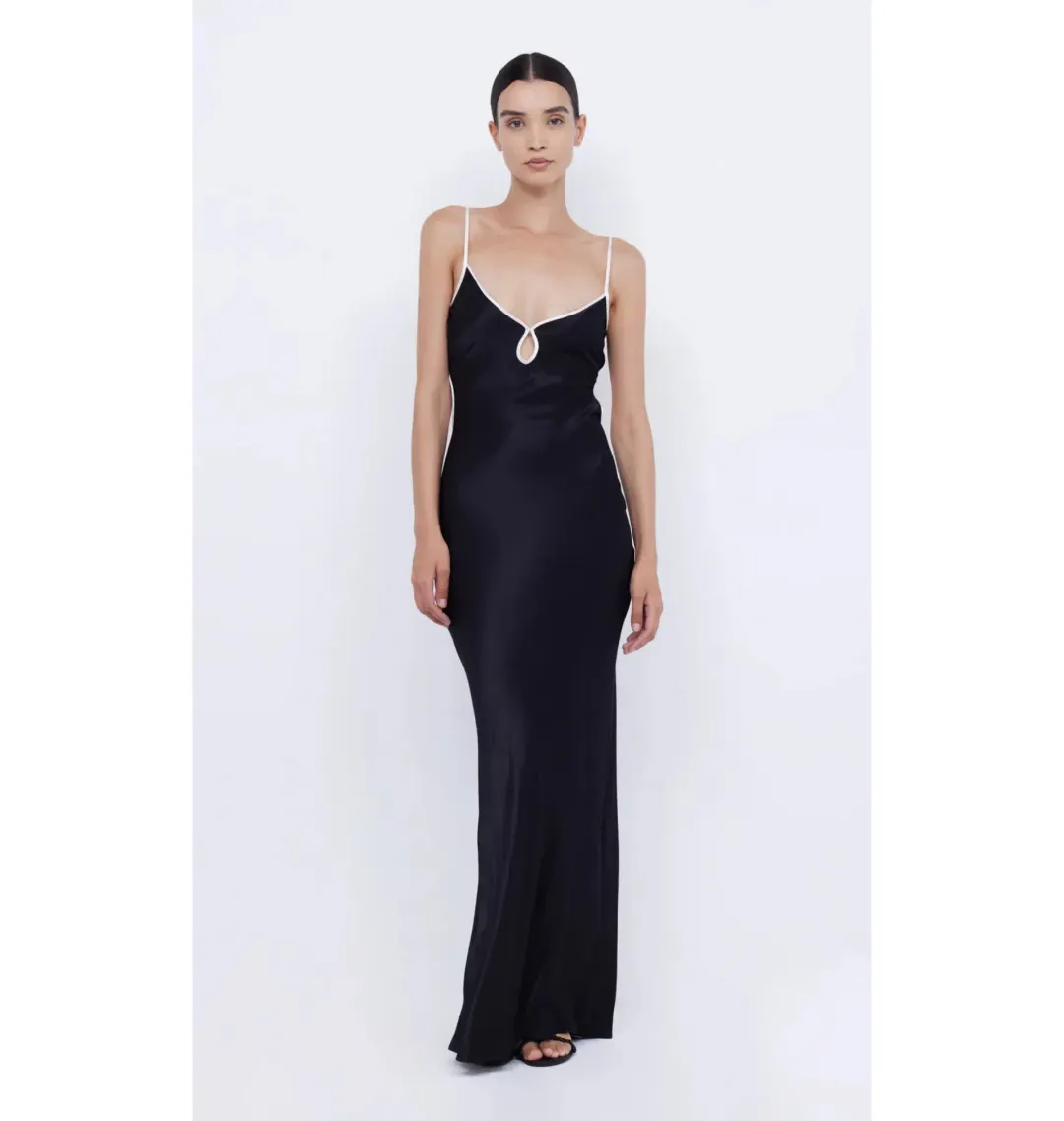 Bec & Bridge Cedar City Maxi Dress Black/Ivory Size AU 8 for rent on The Volte - main image