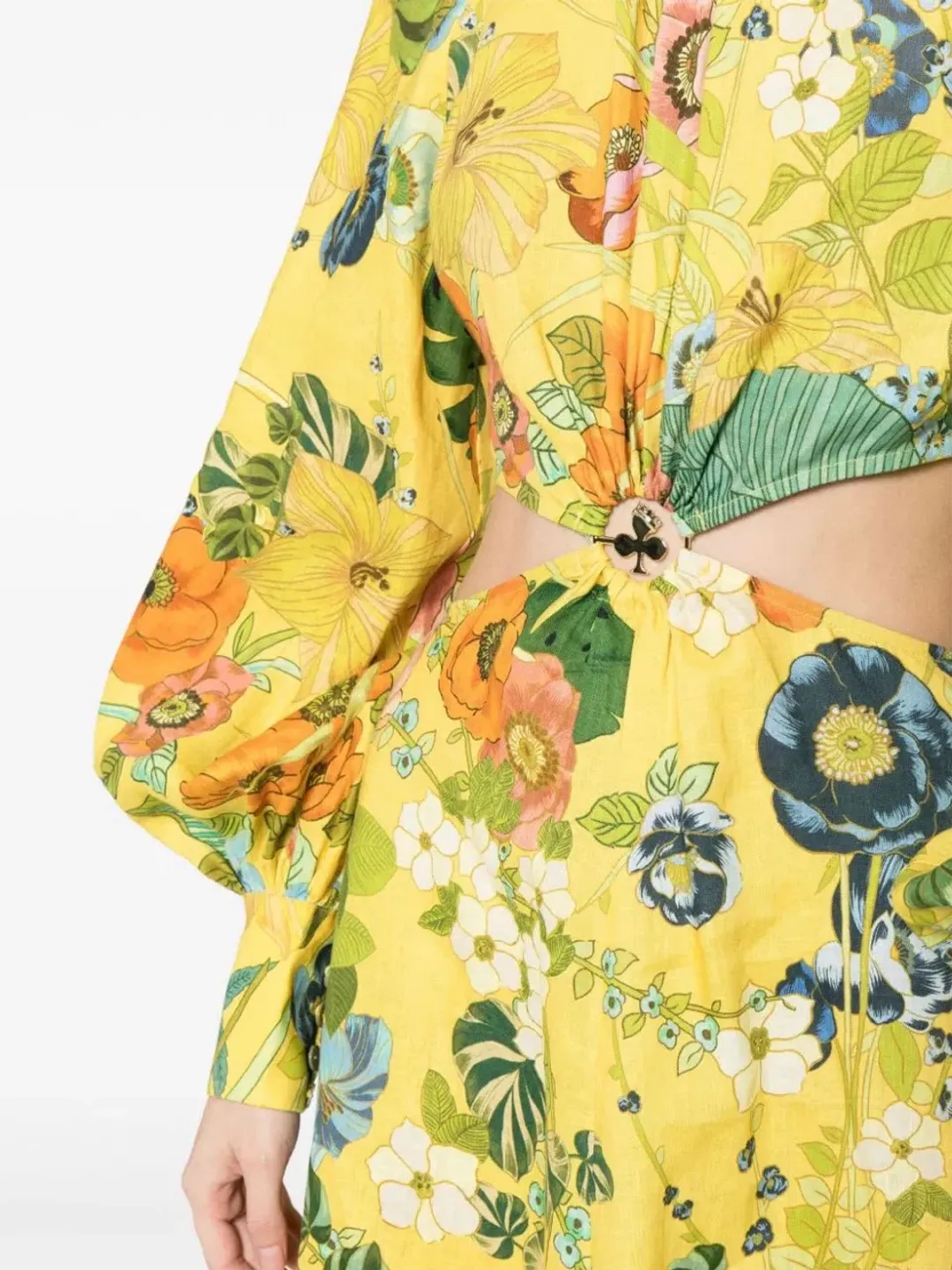 Alemais Cresida Cut Out Midi Dress Multi Size 10 for rent on The Volte - main image