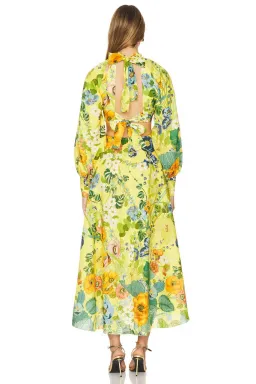 Alemais Cresida Cut Out Midi Dress Multi Size 10 for rent on The Volte - image 3