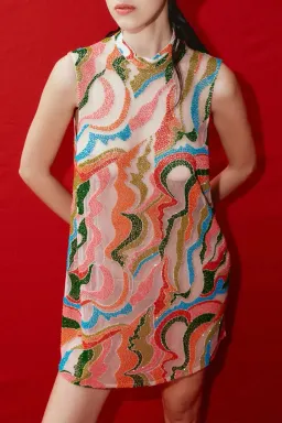 Alemais The Five Bead Embellished Mini Dress Multi Size 10 AU for rent on The Volte - image 4