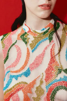 Alemais The Five Bead Embellished Mini Dress Multi Size 10 AU for rent on The Volte - image 7