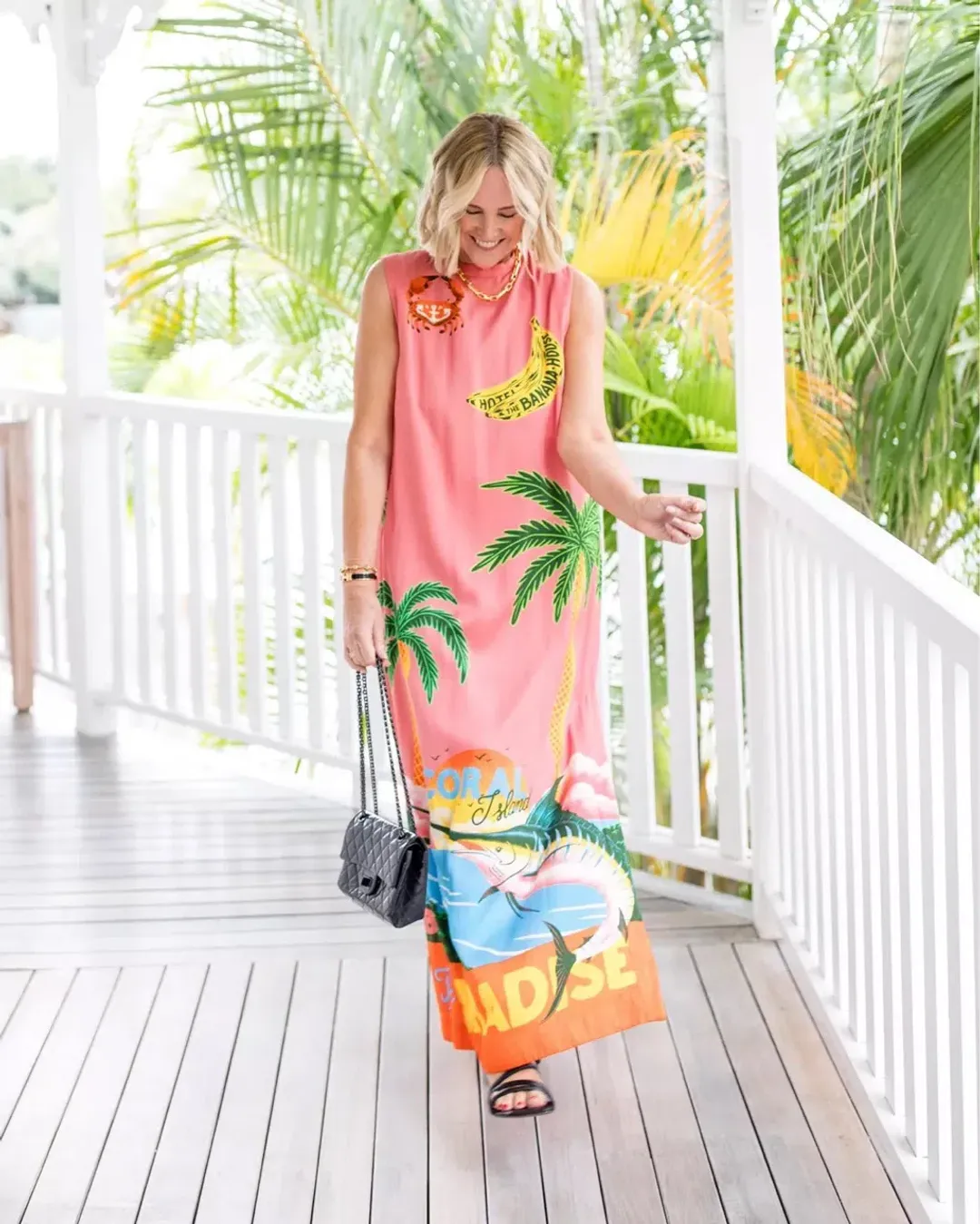 Alemais Paradiso Silk Midi Dress Pink Multi Size 10 AU for rent on The Volte - main image