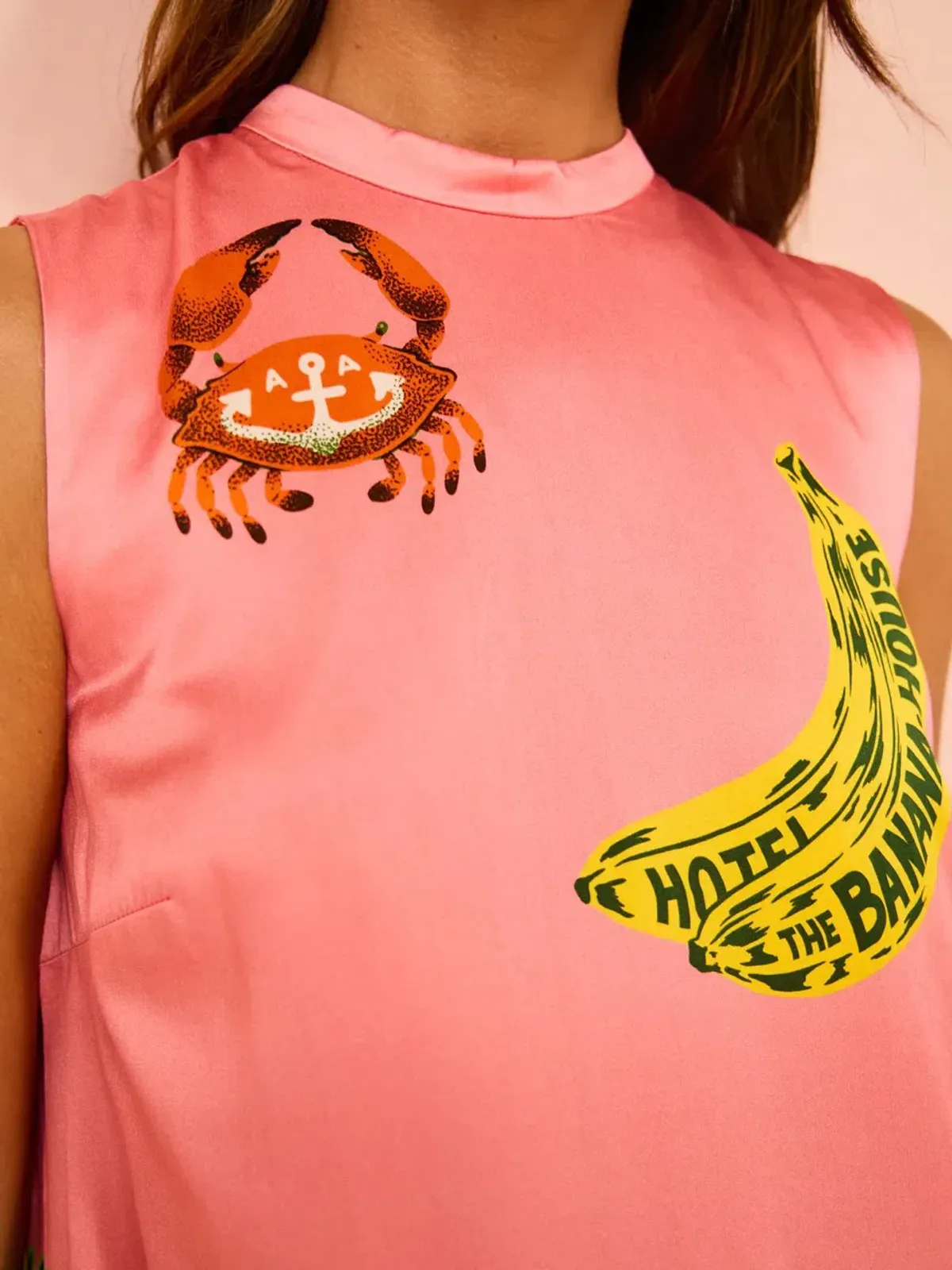 Alemais Paradiso Silk Midi Dress Pink Multi Size 10 AU - Image 17