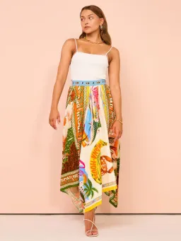 Alemais Samaki Scarf Top & Paradiso Silk Scarf Skirt Set Multi Size 10 AU for rent on The Volte - image 8