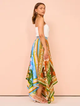 Alemais Samaki Scarf Top & Paradiso Silk Scarf Skirt Set Multi Size 10 AU for rent on The Volte - image 11