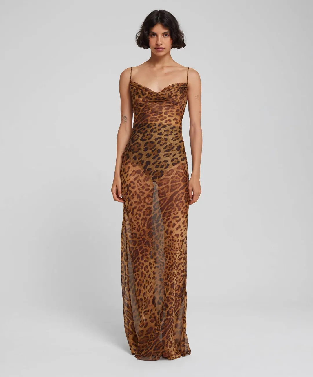 Rat & Boa Valentina Maxi Dress Leopard Print Size M / AU 10 for rent on The Volte - main image
