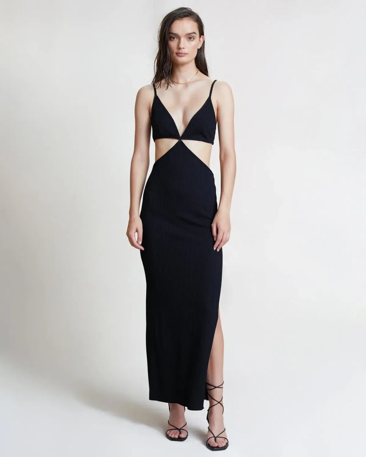 Bec and Bridge Selene V Maxi Dress Black Size 12 - Image 1