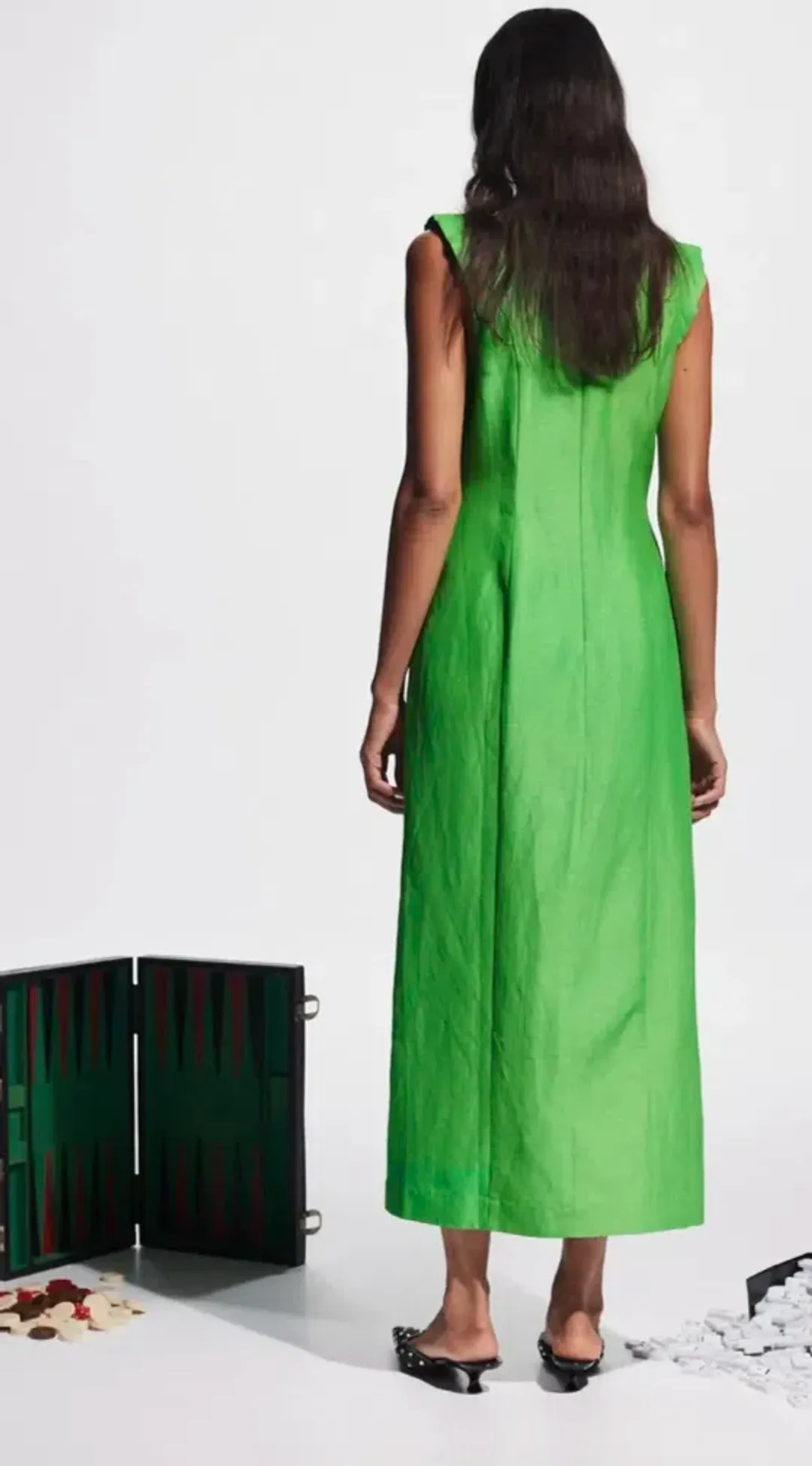 Alemais Dazzle Midi Dress Green Size 12 for rent on The Volte - main image