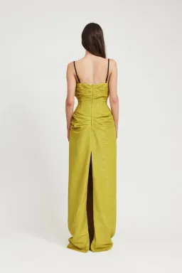 Tojha Ellison Maxi Dress Yellow Size 8 for rent on The Volte - image 2