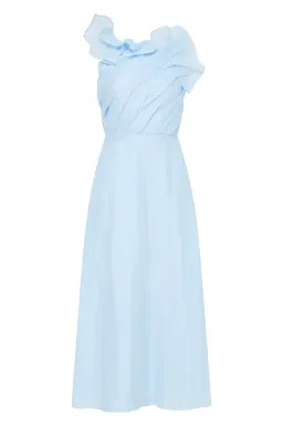 Aje Genesis Midi Dress Sea Breeze Size 8 for rent on The Volte - image 6