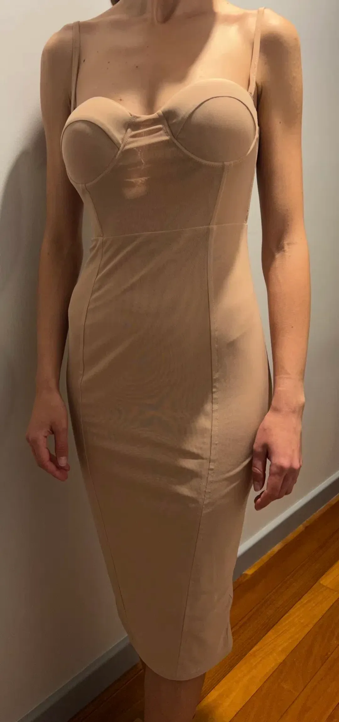 MISHA Adreanna Dress Nude Size 6/XS for rent on The Volte - main image