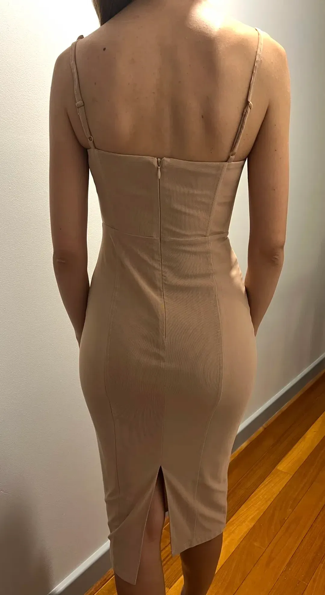 MISHA Adreanna Dress Nude Size 6/XS for rent on The Volte - main image