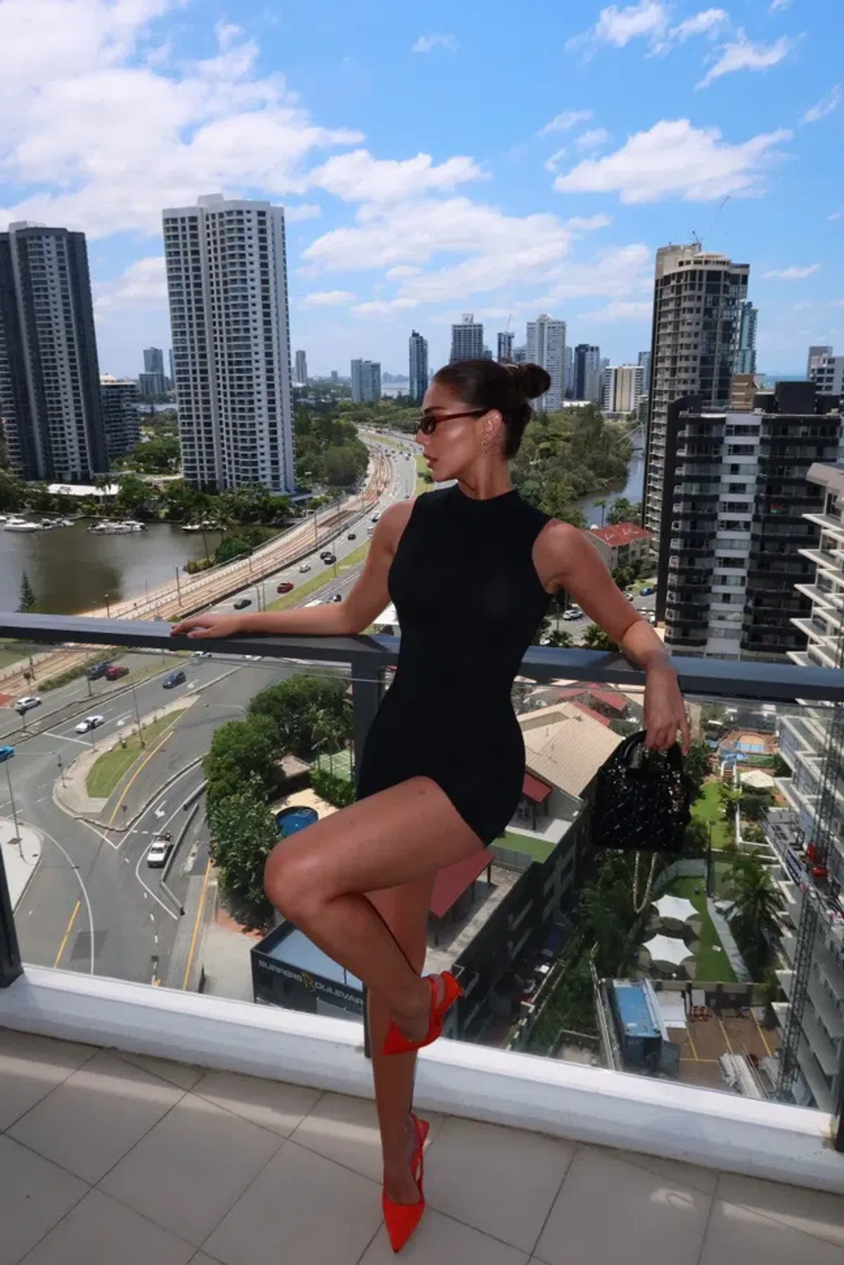 Christian Dior Mini Lady Dior Black Cannage Lambskin - Image 5