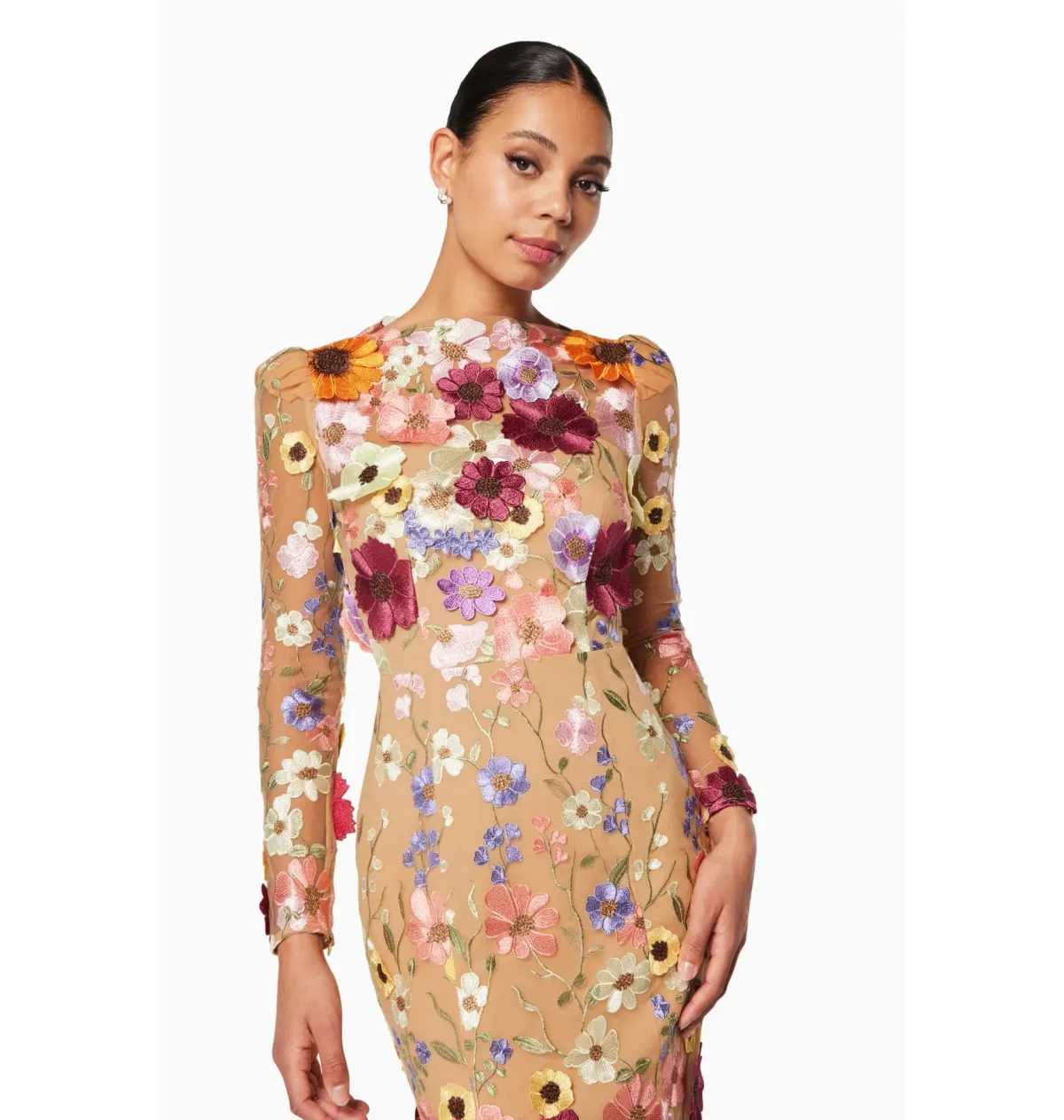 Elliatt Shannon 3D Gown Floral Size AU 14 - Image 3