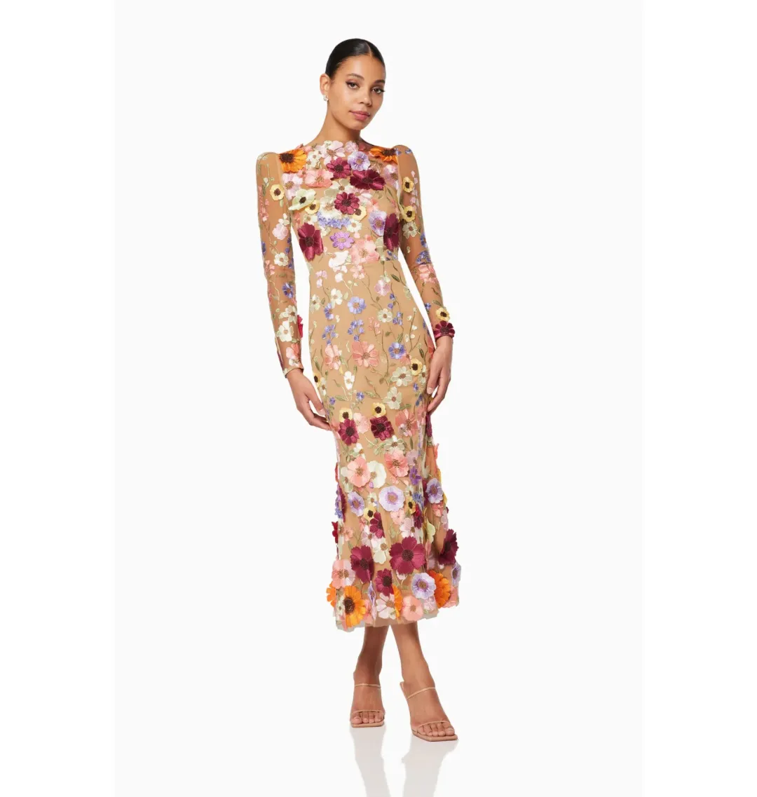 Elliatt Shannon 3D Gown Floral Size AU 14 for rent on The Volte - main image