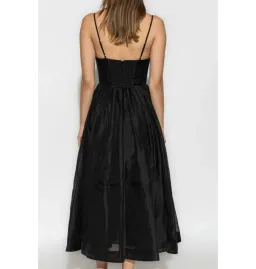 Zimmermann Illustration V Neck Midi Dress in Black Size AU 6 for rent on The Volte - image 5