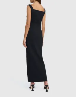 By Johnny Caterina Two Tone Curve Midi Dress Black/White Size AU 10 for rent on The Volte - image 7