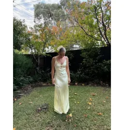 Bec & Bridge Cedar City Maxi Dress Ice Yellow Size AU 8 for rent on The Volte - image 3