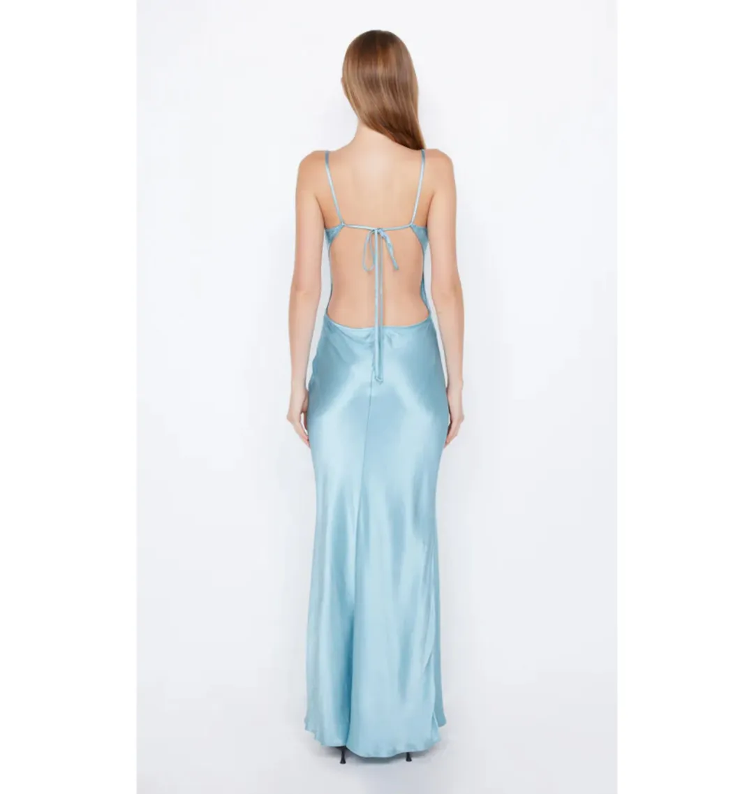 Bec & Bridge Cedar City Maxi Dress Sea Spray Size AU 10 for rent on The Volte - main image