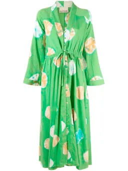Alemais Sutton Tie Dye Maxi Pool Dress Green Size 8 for rent on The Volte - image 3