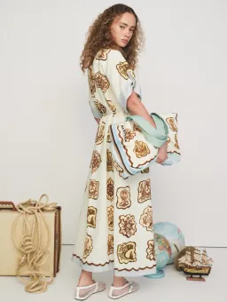 Alemais Relic Shirt Dress Print Size 12 for rent on The Volte - image 3