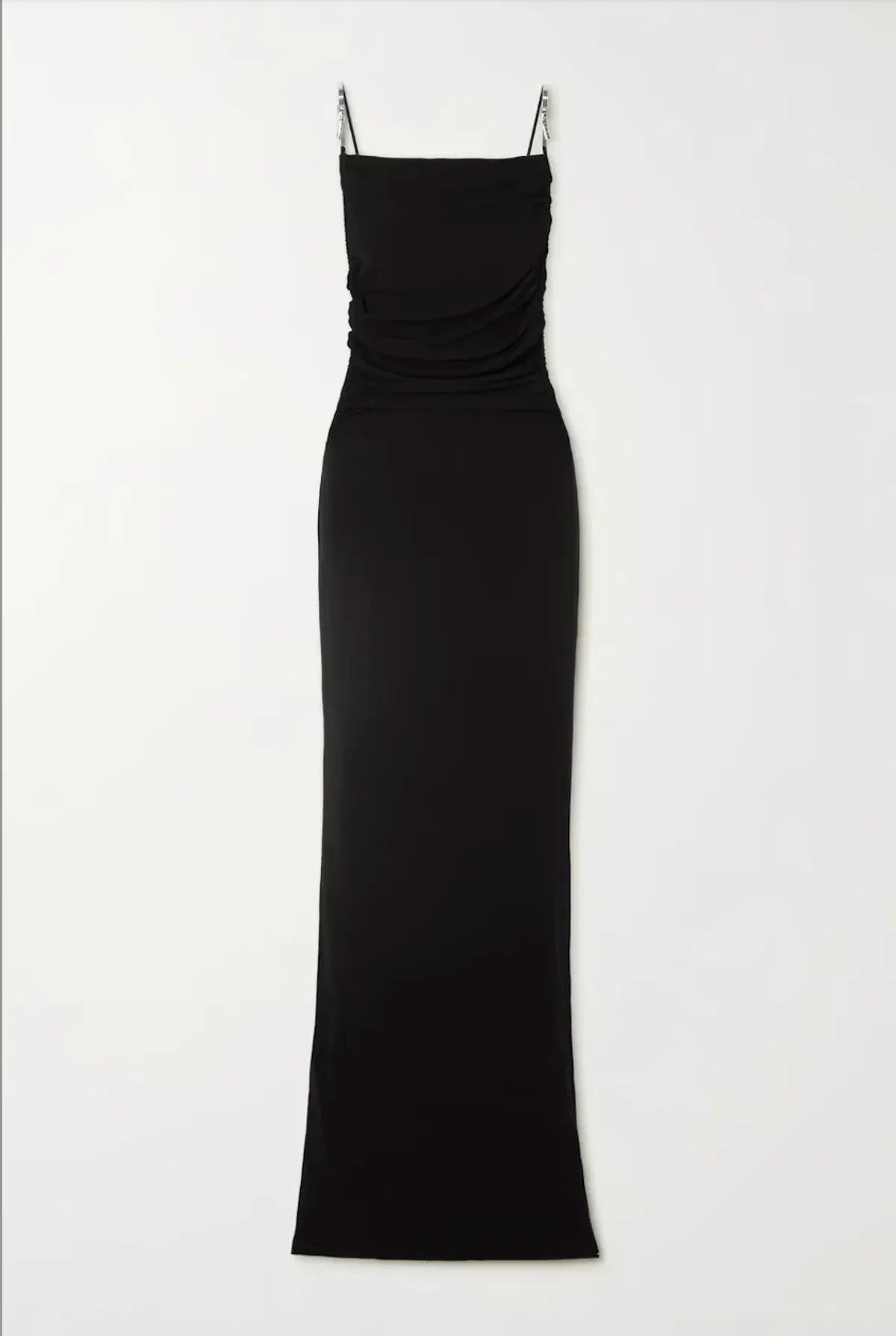 Christopher Esber Open Back Embellished Ruched Crepe Gown Black Size 10 - Image 5