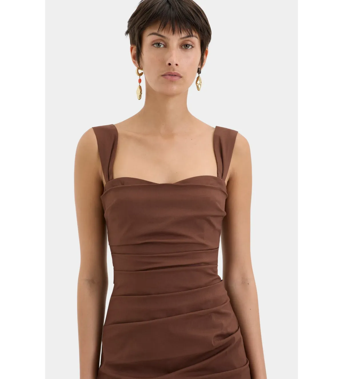 Sir the Label Dahlia Balconette Gown Dress Chocolate Size 2 / Au 10 - Image 2