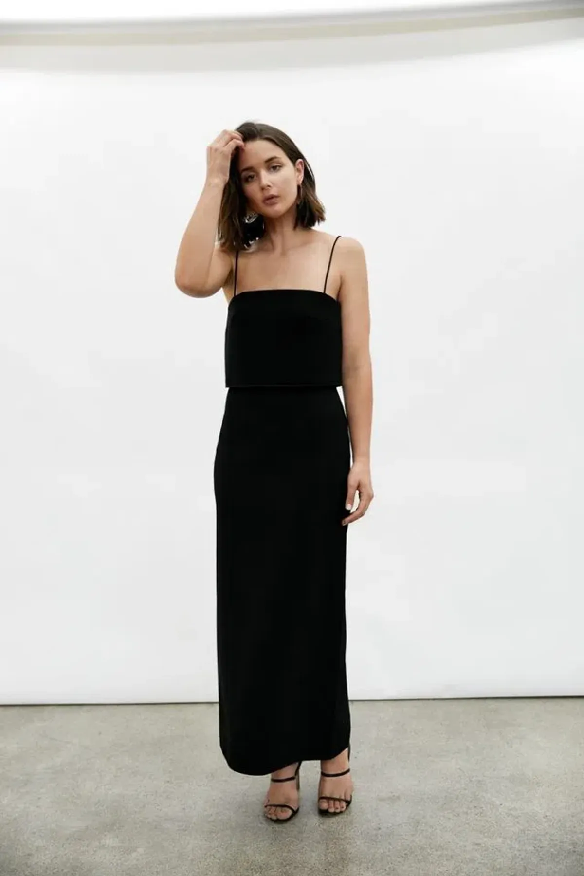 Dion Lee Column Dress Black Size 6 for rent on The Volte - main image