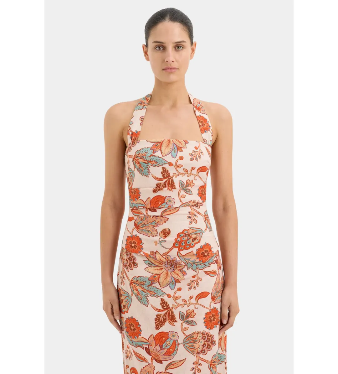 Sir the Label Noemi Halter Dress Desert Wildflower Size 3/Au 12 for rent on The Volte - main image