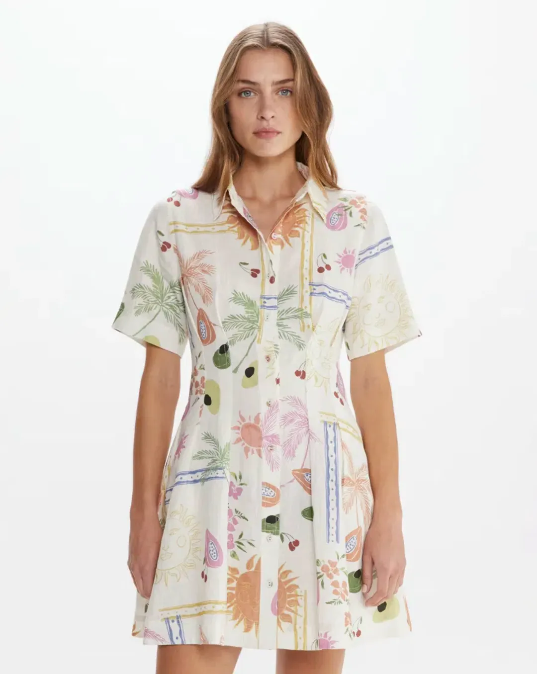 JAG Winona Flaneuse Corset Dress Print Size 6 for rent on The Volte - main image