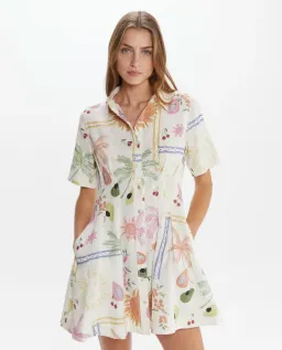 JAG Winona Flaneuse Corset Dress Print Size 6 for rent on The Volte - image 3