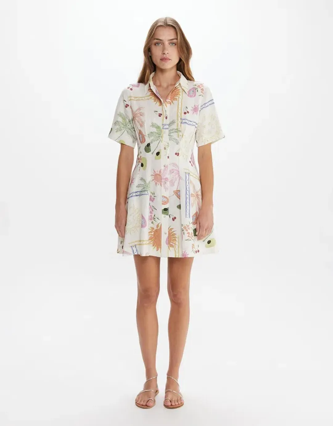 JAG Winona Flaneuse Corset Dress Print Size 6 for rent on The Volte - main image