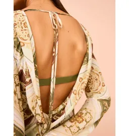 Hansen & Gretel Sundra Slip Dress in Evergreen Tile Size S / AU 8 for rent on The Volte - image 7