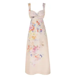 Zimmermann Crush Midi Dress in Multi Floral Size 0 / AU 8 for rent on The Volte - image 1