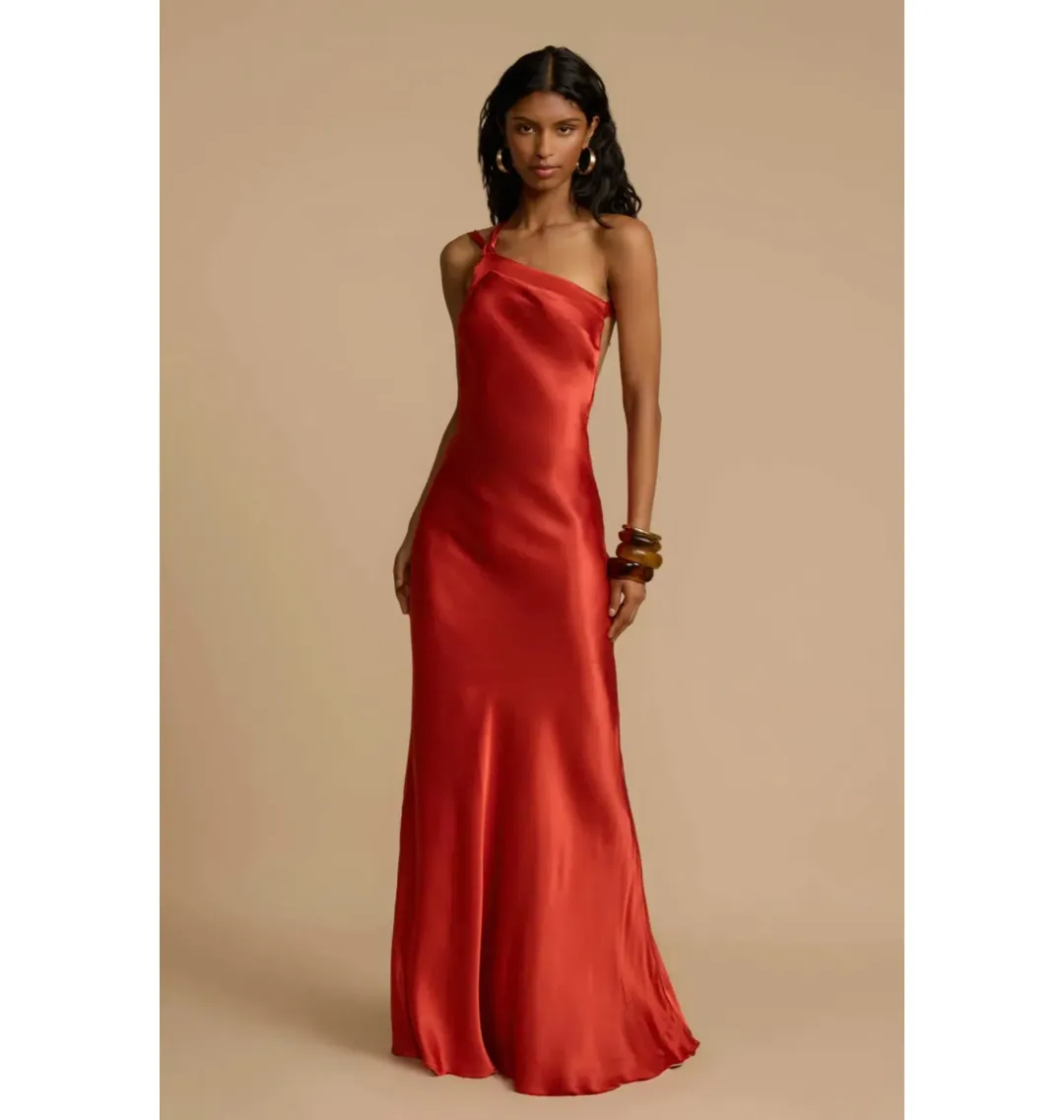 Arcina Ori Monique Dress in Rust Size Small / AU 8 for rent on The Volte - main image