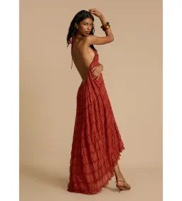 Arcina Ori Juliette Halter and Skirt Set in Red Size AU 6 for rent on The Volte - image 2